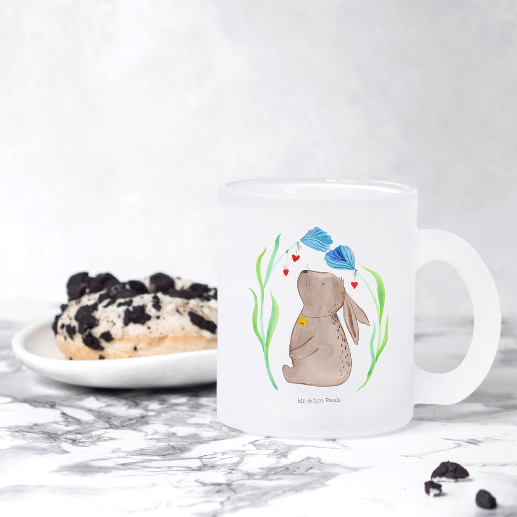 Teetasse Hase Blume Teetasse, Teeglas, Teebecher, Tasse mit Henkel, Tasse, Glas Teetasse, Teetasse aus Glas, Ostern, Osterhase, Ostergeschenke, Osternest, Osterdeko, Geschenke zu Ostern, Ostern Geschenk, Ostergeschenke Kinder, Ostern Kinder, Hase, Kaninchen, Kind, Taufe, Taufgeschenk, Geburt, Schwangerschaft, erstes Kind, Kindergeburtstag, Geburtstag, Hoffnung, Träume