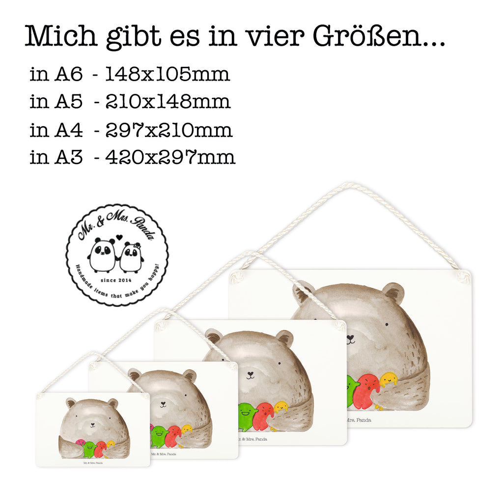 Deko Schild Bär Gefühl Dekoschild, Deko Schild, Schild, Tür Schild, Türschild, Holzschild, Wandschild, Wanddeko, Bär, Teddy, Teddybär, Wahnsinn, Verrückt, Durchgedreht