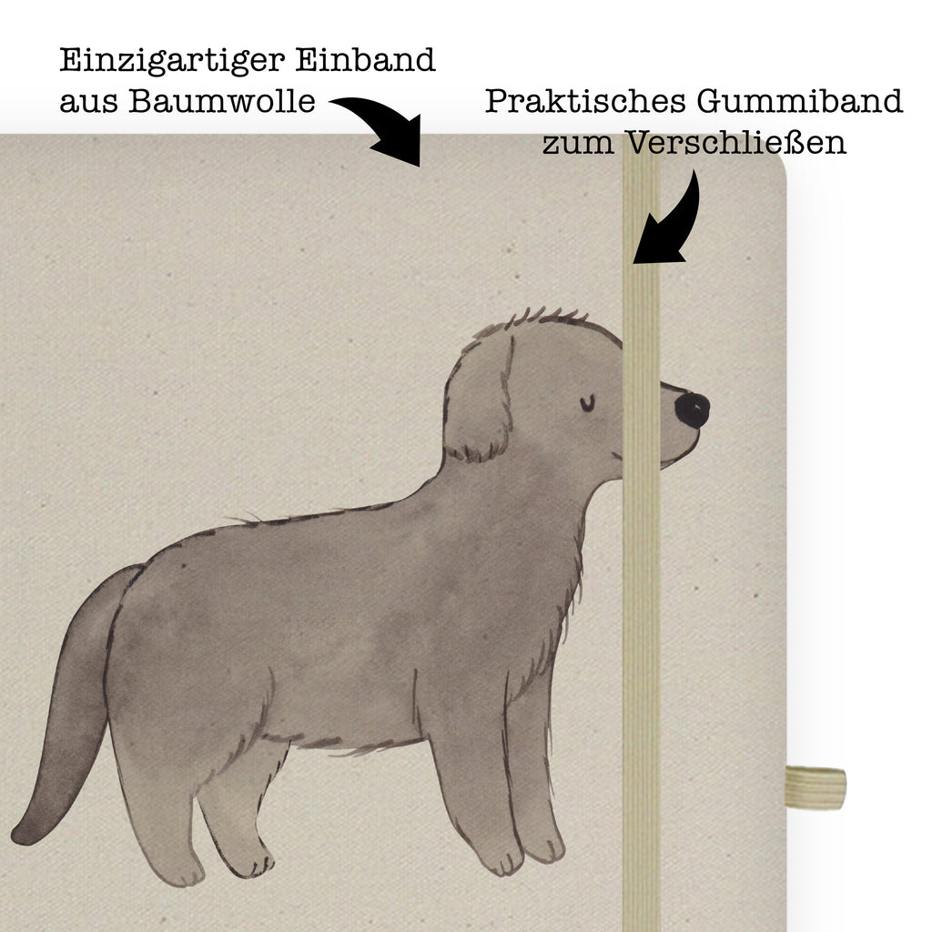 Baumwoll Notizbuch Neufundländer Moment Notizen, Eintragebuch, Tagebuch, Notizblock, Adressbuch, Journal, Kladde, Skizzenbuch, Notizheft, Schreibbuch, Schreibheft, Hund, Hunderasse, Rassehund, Hundebesitzer, Geschenk, Tierfreund, Schenken, Welpe, Neufundländer, Newfoundland