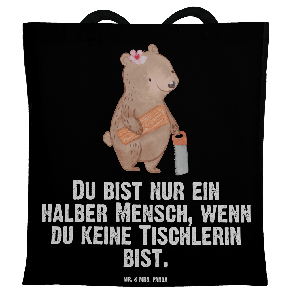 Tragetasche Tischlerin mit Herz Beuteltasche, Beutel, Einkaufstasche, Jutebeutel, Stoffbeutel, Tasche, Shopper, Umhängetasche, Strandtasche, Schultertasche, Stofftasche, Tragetasche, Badetasche, Jutetasche, Einkaufstüte, Laptoptasche, Beruf, Ausbildung, Jubiläum, Abschied, Rente, Kollege, Kollegin, Geschenk, Schenken, Arbeitskollege, Mitarbeiter, Firma, Danke, Dankeschön