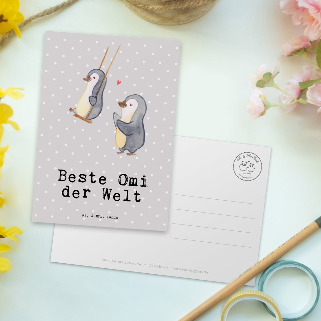 Postkarte Pinguin Beste Omi der Welt Postkarte, Karte, Geschenkkarte, Grußkarte, Einladung, Ansichtskarte, Geburtstagskarte, Einladungskarte, Dankeskarte, für, Dankeschön, Geschenk, Schenken, Geburtstag, Geburtstagsgeschenk, Geschenkidee, Danke, Bedanken, Mitbringsel, Freude machen, Geschenktipp, Großmutter, Oma, Omi, Großpapa, Großmama, Enkel, Enkelin, Enkelkind, Kleinigkeit, Ommi, Omma, Bester