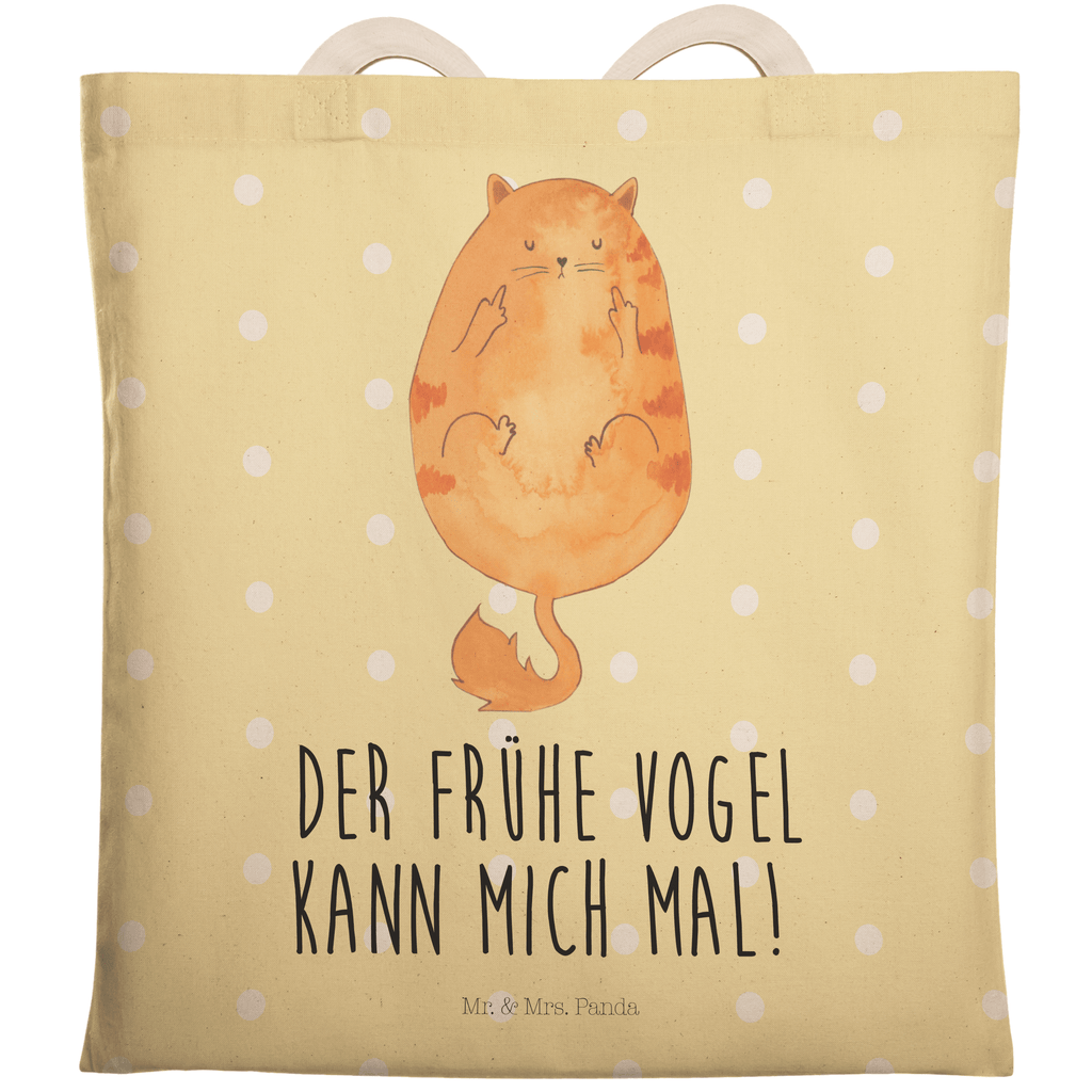 Einkaufstasche Katze Frühaufsteher Tragetasche, Tasche, Beutel, Stofftasche, Baumwolltasche, Umhängetasche, Shopper, Einkaufstasche, Beuteltasche, Katze, Katzenmotiv, Katzenfan, Katzendeko, Katzenfreund, Katzenliebhaber, Katzenprodukte, Katzenartikel, Katzenaccessoires, Katzensouvenirs, Katzenliebhaberprodukte, Katzenmotive, Der frühe Vogel kann mich mal, Morgenmuffel, Frühaufsteher, Kaffee, Katzen, Kater, Mietze