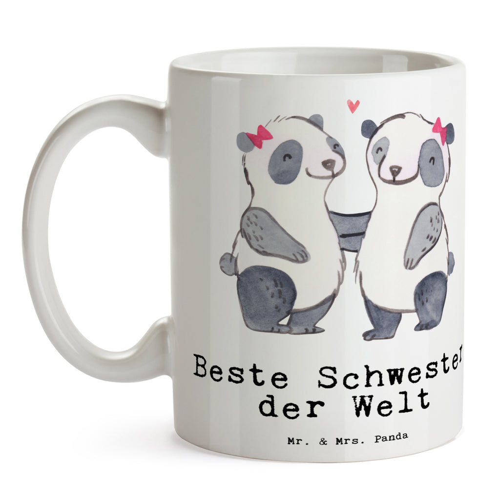 Tasse Panda Beste Schwester der Welt Tasse, Kaffeetasse, Teetasse, Becher, Kaffeebecher, Teebecher, Keramiktasse, Porzellantasse, Büro Tasse, Geschenk Tasse, Tasse Sprüche, Tasse Motive, Kaffeetassen, Tasse bedrucken, Designer Tasse, Cappuccino Tassen, Schöne Teetassen, für, Dankeschön, Geschenk, Schenken, Geburtstag, Geburtstagsgeschenk, Geschenkidee, Danke, Bedanken, Mitbringsel, Freude machen, Geschenktipp, Schwestern, Schwester, Geschwister, Schwesterherz, Sister, Familie, Kleinigkeit, Beste, Tochter, Liebe, Kinder