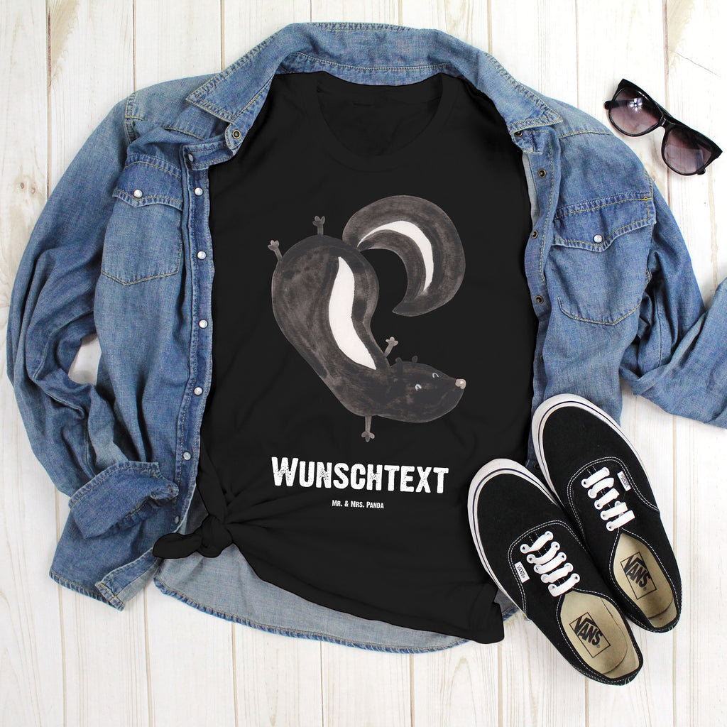 Personalisiertes T-Shirt Stinktier Handstand T-Shirt, Shirt, Tshirt, Lustiges T-Shirt, T-Shirt mit Spruch, Party, Junggesellenabschied, Jubiläum, Geburstag, Herrn, Damen, Männer, Frauen, Schlafshirt, Nachthemd, Sprüche, Stinktier, Skunk, Wildtier, Raubtier, Stinker, Stinki, Spielplatz, verpielt, Kind