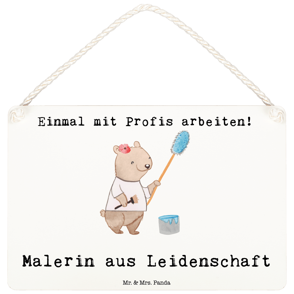 Deko Schild Malerin aus Leidenschaft Dekoschild, Deko Schild, Schild, Tür Schild, Türschild, Holzschild, Wandschild, Wanddeko, Beruf, Ausbildung, Jubiläum, Abschied, Rente, Kollege, Kollegin, Geschenk, Schenken, Arbeitskollege, Mitarbeiter, Firma, Danke, Dankeschön, Maler, Malermeisterin, Gesellenprüfung, Meisterprüfung, Malerbetrieb