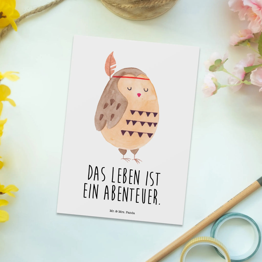 Postkarte Eule Federschmuck Postkarte, Karte, Geschenkkarte, Grußkarte, Einladung, Ansichtskarte, Geburtstagskarte, Einladungskarte, Dankeskarte, Ansichtskarten, Einladung Geburtstag, Einladungskarten Geburtstag, Eule, Eule Deko, Owl, Das Leben ist ein Abenteuer, Reisespruch, Federschmuck, Dekoration