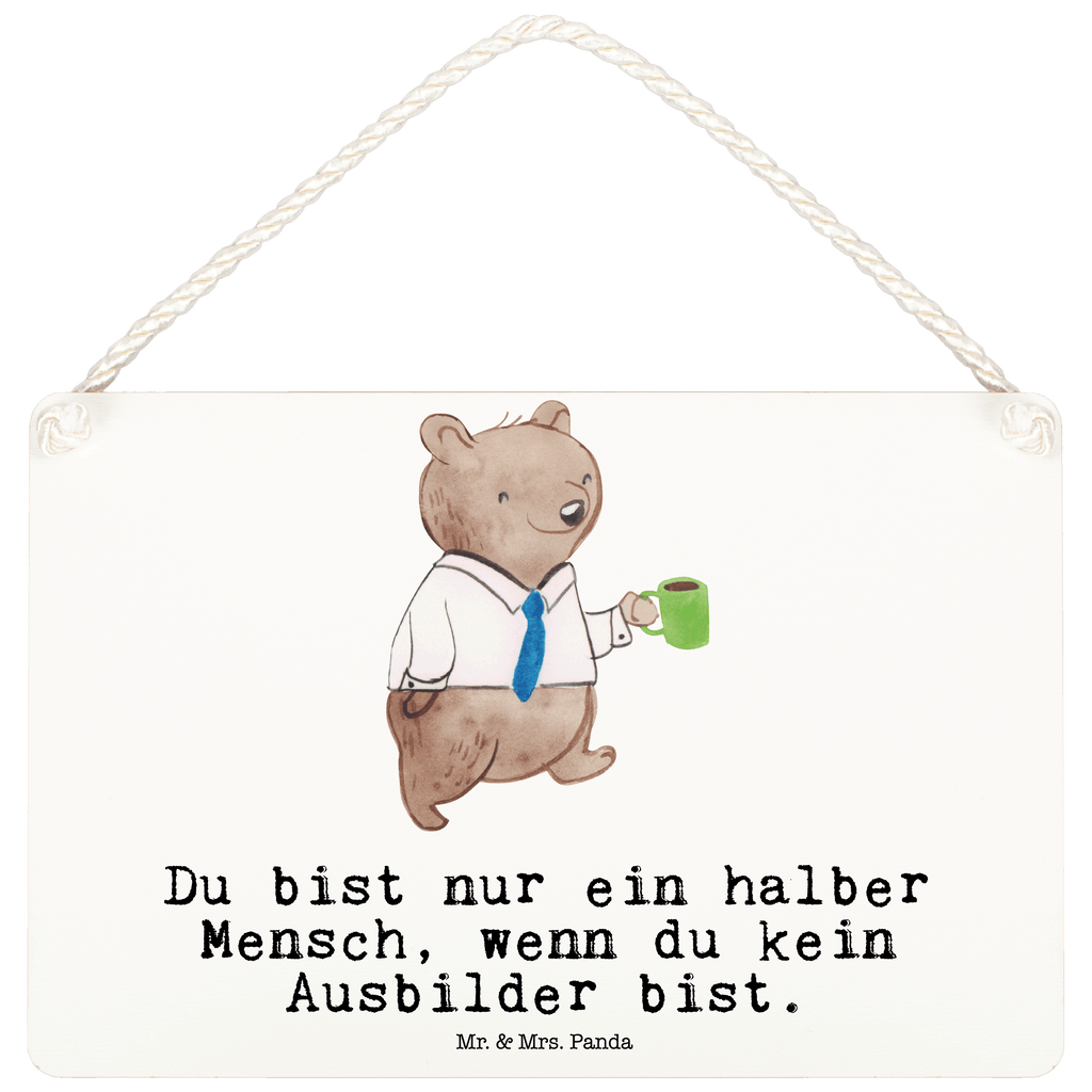 Deko Schild Ausbilder mit Herz Dekoschild, Deko Schild, Schild, Tür Schild, Türschild, Holzschild, Wandschild, Wanddeko, Beruf, Ausbildung, Jubiläum, Abschied, Rente, Kollege, Kollegin, Geschenk, Schenken, Arbeitskollege, Mitarbeiter, Firma, Danke, Dankeschön, Ausbilder, Tutor, Ausbilderprüfung