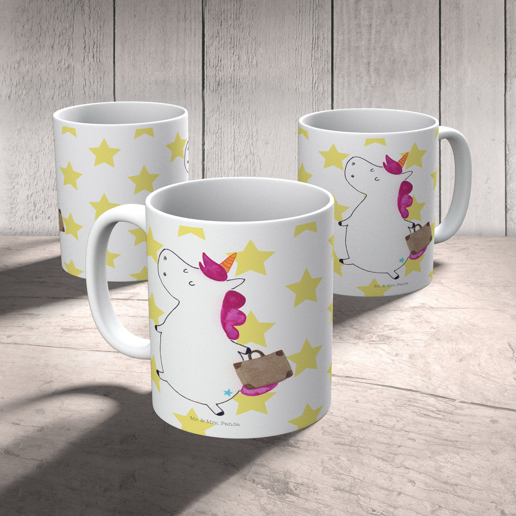 Tasse Einhorn Koffer Tasse, Kaffeetasse, Teetasse, Becher, Kaffeebecher, Teebecher, Keramiktasse, Porzellantasse, Büro Tasse, Geschenk Tasse, Tasse Sprüche, Tasse Motive, Kaffeetassen, Tasse bedrucken, Designer Tasse, Cappuccino Tassen, Schöne Teetassen, Einhorn, Einhörner, Einhorn Deko, Pegasus, Unicorn, unicorn, Koffer, Verreisen, Reise, Gepäck, Abenteuer, Erwachsen, Kind, albern, Spaß, lustig, witzig