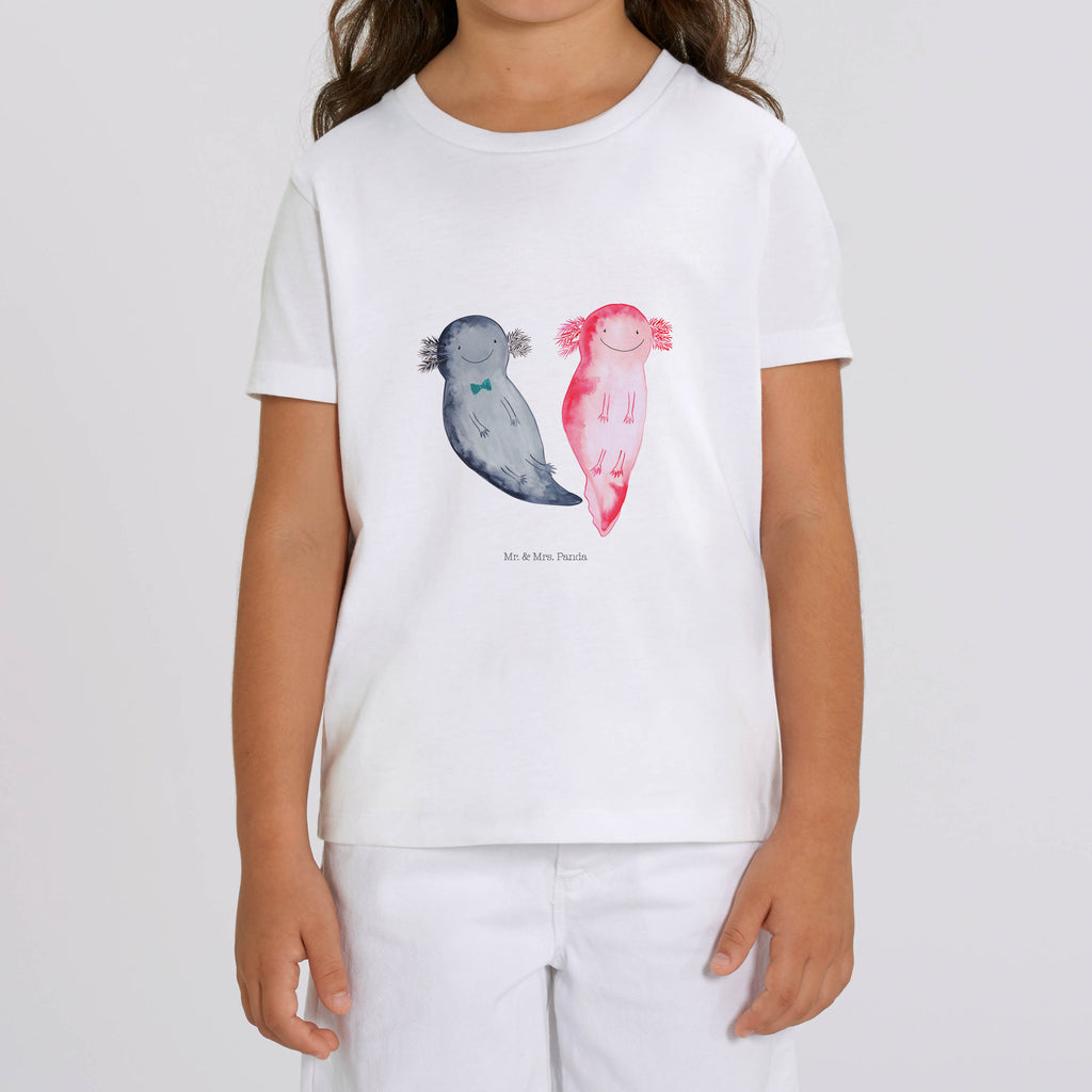 Organic Kinder T-Shirt Axolotl Freundin Kinder T-Shirt, Kinder T-Shirt Mädchen, Kinder T-Shirt Jungen, Axolotl, Molch, Axolot, Schwanzlurch, Lurch, Lurche, Liebe, große Liebe, Liebesbeweis, Freund, Verlobter, Ehemann, Jahrestag, Valentinstag