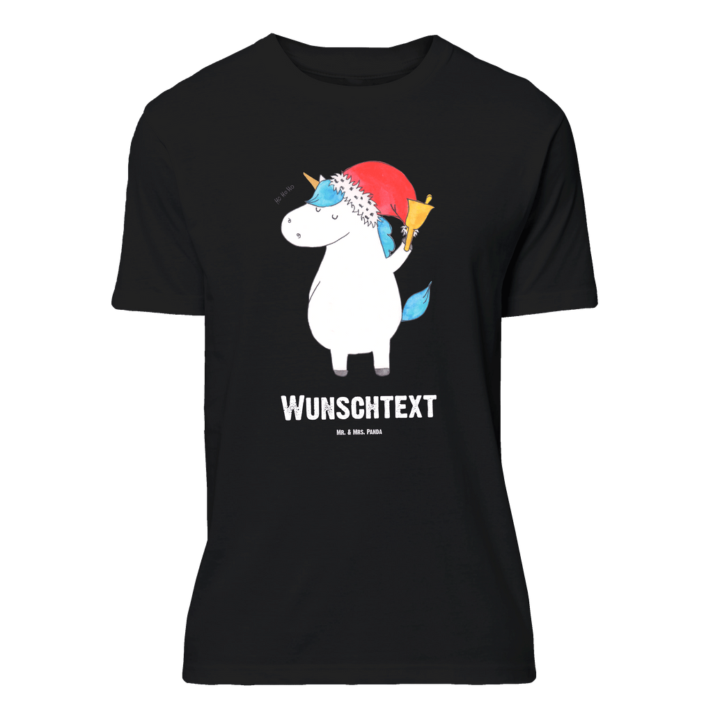 Personalisiertes T-Shirt Einhorn Weihnachtsmann T-Shirt Personalisiert, T-Shirt mit Namen, T-Shirt mit Aufruck, Männer, Frauen, Wunschtext, Bedrucken, Einhorn, Einhörner, Einhorn Deko, Pegasus, Unicorn, Gin, Schokolade, Schoki, Weihnachten, Weihnachtsmann, Nikolaus, Wunschzettel, Wunschliste, Feenstaub