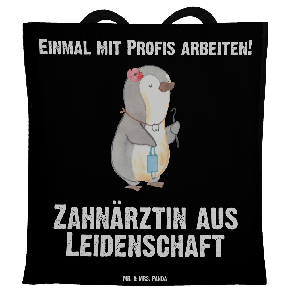 Tragetasche Zahnärztin aus Leidenschaft Beuteltasche, Beutel, Einkaufstasche, Jutebeutel, Stoffbeutel, Tasche, Shopper, Umhängetasche, Strandtasche, Schultertasche, Stofftasche, Tragetasche, Badetasche, Jutetasche, Einkaufstüte, Laptoptasche, Beruf, Ausbildung, Jubiläum, Abschied, Rente, Kollege, Kollegin, Geschenk, Schenken, Arbeitskollege, Mitarbeiter, Firma, Danke, Dankeschön