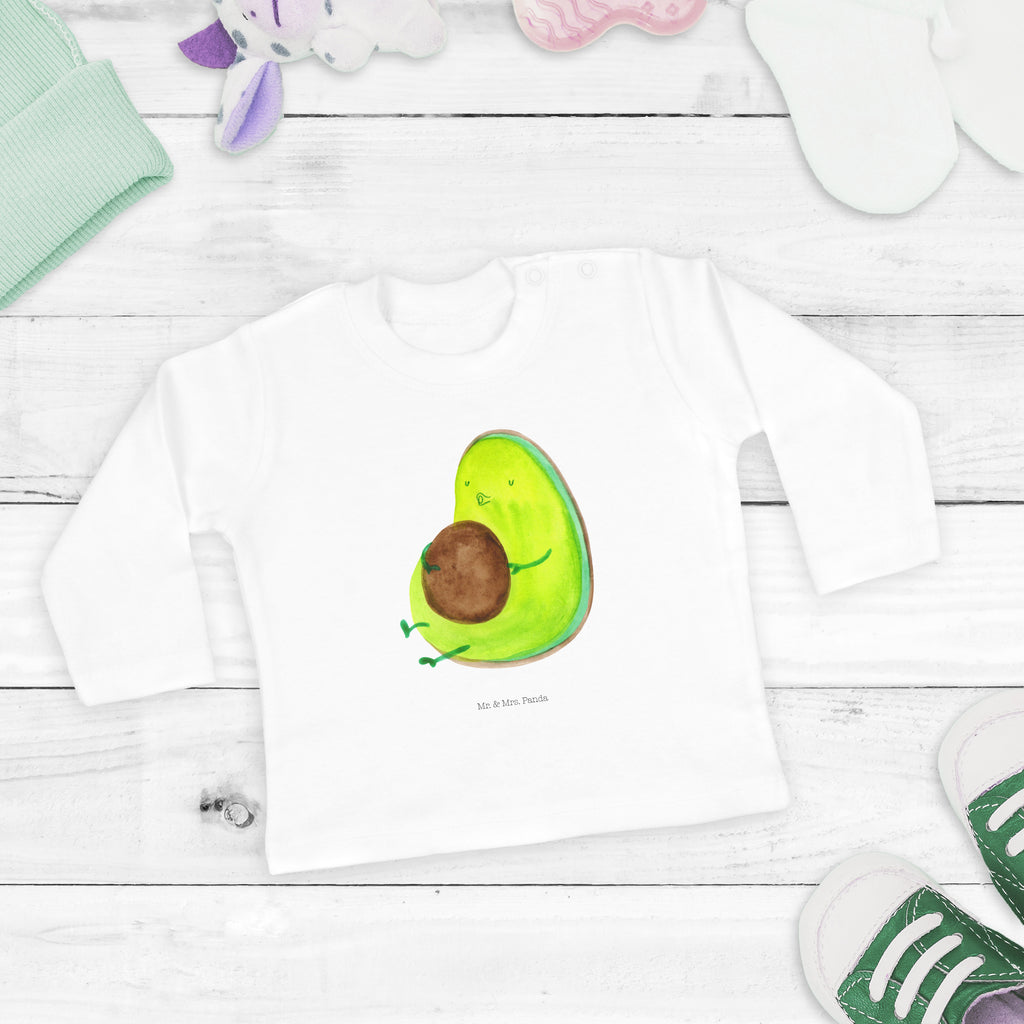 Baby Longsleeve Avocado pfeift Mädchen, Jungen, Baby, Langarm, Bio, Kleidung, Avocado, Veggie, Vegan, Gesund, Diät, Abnehmen, Ernährung, dick sein, Pummelfee