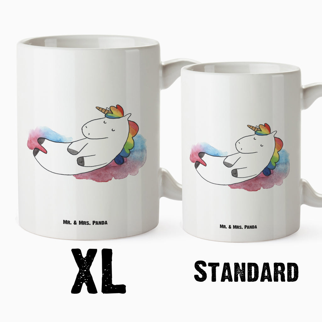 XL Tasse Einhorn Wolke 7 XL Tasse, Große Tasse, Grosse Kaffeetasse, XL Becher, XL Teetasse, spülmaschinenfest, Jumbo Tasse, Groß, Einhorn, Einhörner, Einhorn Deko, Pegasus, Unicorn, verliebt, Menschen, witzig, lustig, Geschenk, Glaube, Realität, Lächeln