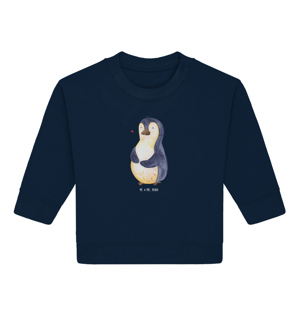 Organic Baby Pullover Pinguin Diät Wunderschöner Baby Pullover /Sweatshirt von Mr. & Mrs. Panda <br /><br />Material: <br />- 85 % Baumwolle (Bio-Qualität, ringgesponnen, gekämmt)<br />- 15 % Polyester (recycelt)</li><li>Grammatur: 280 g/m²<br />- Schnitt: normale Passform</li><li>Eingesetzte Ärmel<br />- Knopfleiste mit 1 gleichfarbigen Druckknopf und 1 verdeckten Druckknopf an Schulter für einfacheres Anziehen, Pinguin, Pinguine, Diät, Abnehmen, Abspecken, Gewicht, Motivation, Selbstliebe, Körperliebe, Selbstrespekt