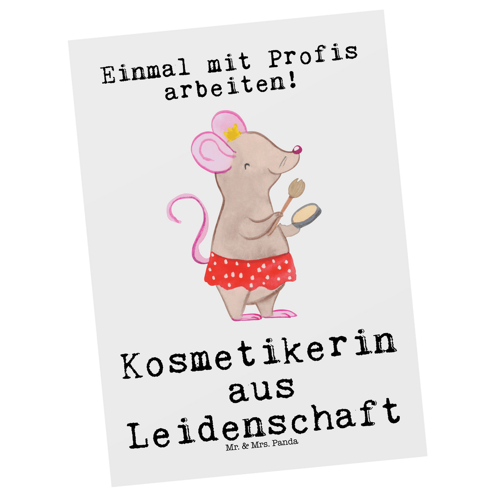 Postkarte Kosmetikerin aus Leidenschaft Postkarte, Karte, Geschenkkarte, Grußkarte, Einladung, Ansichtskarte, Geburtstagskarte, Einladungskarte, Dankeskarte, Ansichtskarten, Einladung Geburtstag, Einladungskarten Geburtstag, Beruf, Ausbildung, Jubiläum, Abschied, Rente, Kollege, Kollegin, Geschenk, Schenken, Arbeitskollege, Mitarbeiter, Firma, Danke, Dankeschön, Kosmetikerin, Make Up Artist, Maskenbildnerin, Visagistin, Beauty Salon, Kosmetikstudio, Eröffnung