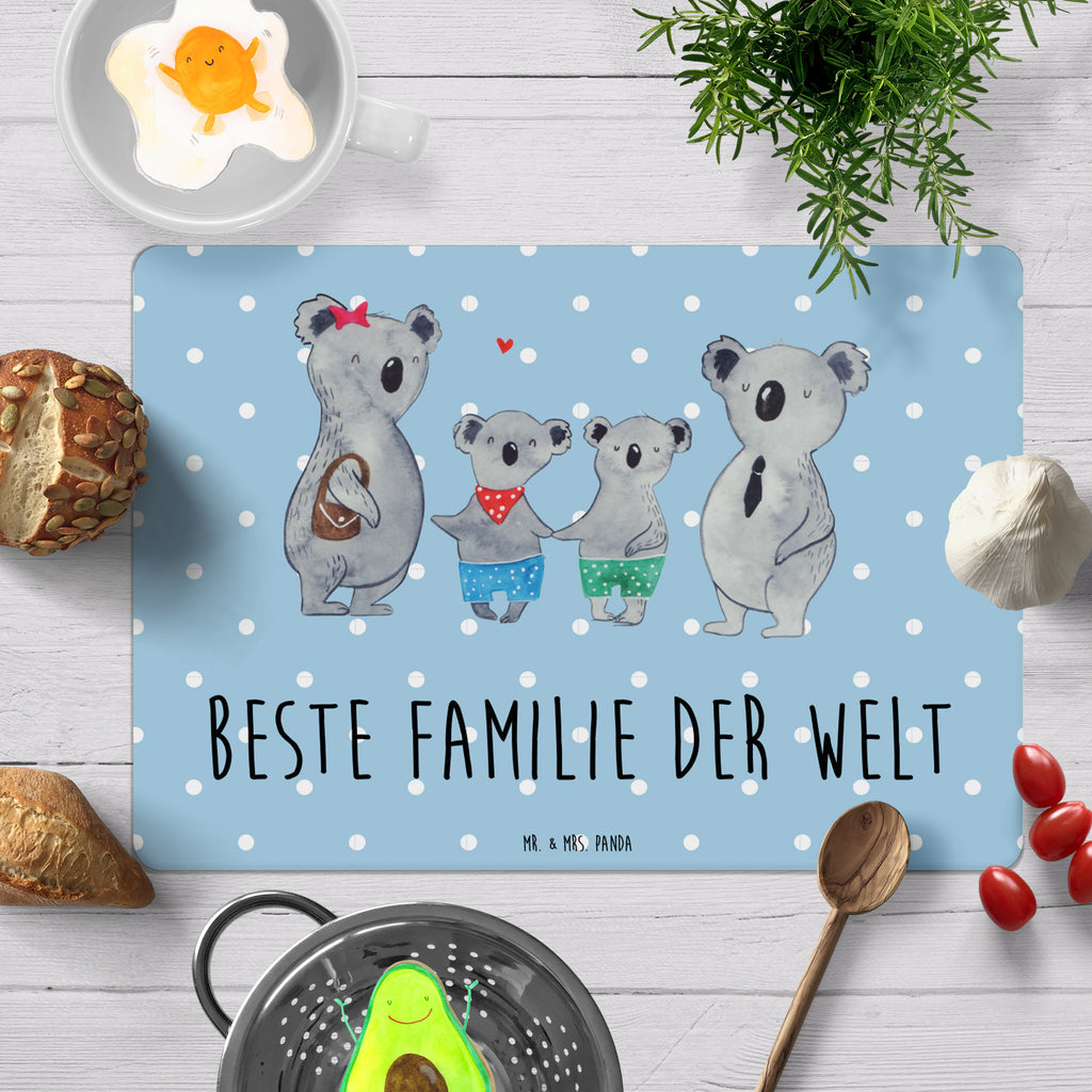 Tischset Koala Familie zwei Tischset, Tischuntersetzer, Platzset, Tischsets abwaschbar, Tischunterlage, Familie, Vatertag, Muttertag, Bruder, Schwester, Mama, Papa, Oma, Opa, Koala, Koalabär, beste Familie, Familienzeit, Familienleben, Koalafamilie, Lieblingsfamilie