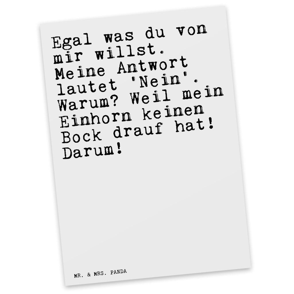 Postkarte Egal was du von... Postkarte, Karte, Geschenkkarte, Grußkarte, Einladung, Ansichtskarte, Geburtstagskarte, Einladungskarte, Dankeskarte, Ansichtskarten, Einladung Geburtstag, Einladungskarten Geburtstag, Spruch, Sprüche, lustige Sprüche, Weisheiten, Zitate, Spruch Geschenke, Spruch Sprüche Weisheiten Zitate Lustig Weisheit Worte