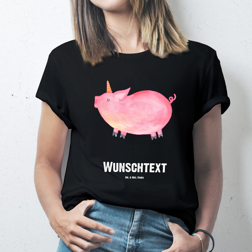 Personalisiertes T-Shirt Einhorn Schwein T-Shirt Personalisiert, T-Shirt mit Namen, T-Shirt mit Aufruck, Männer, Frauen, Wunschtext, Bedrucken, Einhorn, Einhörner, Einhorn Deko, Pegasus, Unicorn, Party, Spaß, Schwein, Schweinhorn, Bauer, witzig. lustig, Spruch, geschenk, Pig, Piggy, funny, english, englisch