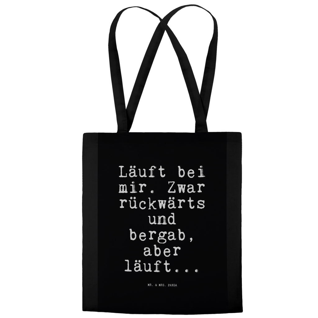 Tragetasche Läuft bei mir. Zwar... Beuteltasche, Beutel, Einkaufstasche, Jutebeutel, Stoffbeutel, Tasche, Shopper, Umhängetasche, Strandtasche, Schultertasche, Stofftasche, Tragetasche, Badetasche, Jutetasche, Einkaufstüte, Laptoptasche, Spruch, Sprüche, lustige Sprüche, Weisheiten, Zitate, Spruch Geschenke, Spruch Sprüche Weisheiten Zitate Lustig Weisheit Worte