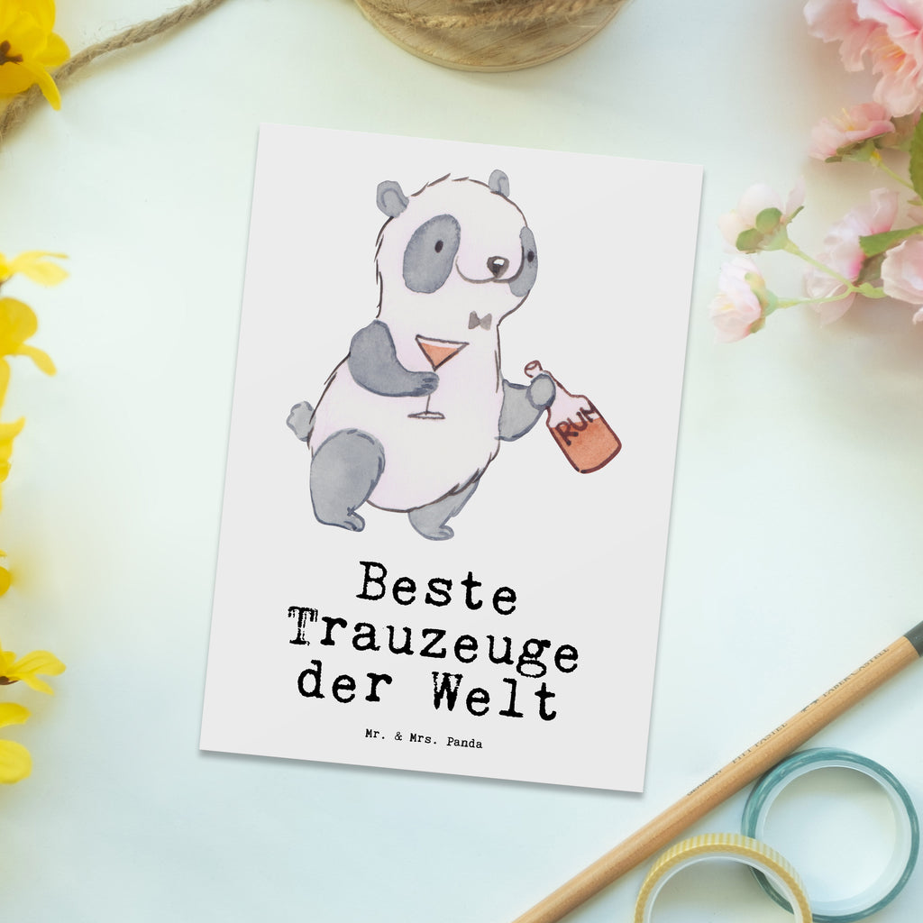 Postkarte Panda Bester Trauzeuge der Welt Postkarte, Karte, Geschenkkarte, Grußkarte, Einladung, Ansichtskarte, Geburtstagskarte, Einladungskarte, Dankeskarte, Ansichtskarten, Einladung Geburtstag, Einladungskarten Geburtstag, für, Dankeschön, Geschenk, Schenken, Geburtstag, Geburtstagsgeschenk, Geschenkidee, Danke, Bedanken, Mitbringsel, Freude machen, Geschenktipp, Trauzeugen, Trauzeuge, Trauhzeugen, Hochzeit, Heirat, JGA, Trauung, Kirche, Standesamt, Braut, Bräutigam