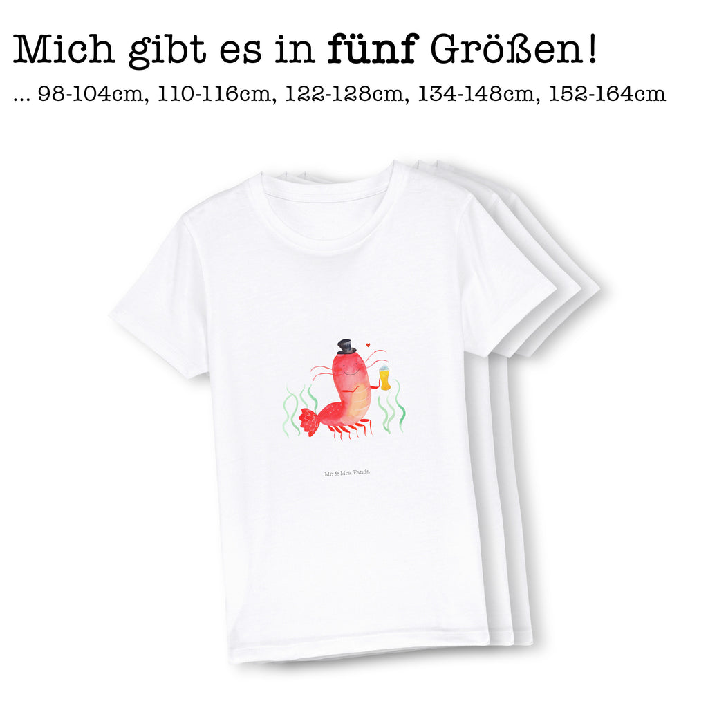 Organic Kinder T-Shirt Hummer mit Weizen Kinder T-Shirt, Kinder T-Shirt Mädchen, Kinder T-Shirt Jungen, Meerestiere, Meer, Urlaub, Garnele, Garnelen, Bier, Kochen, Männerhaushalt, Junggeselle, Junggesellin, Bierliebhaber, Kneipe, Gasthaus, Wirtschaft