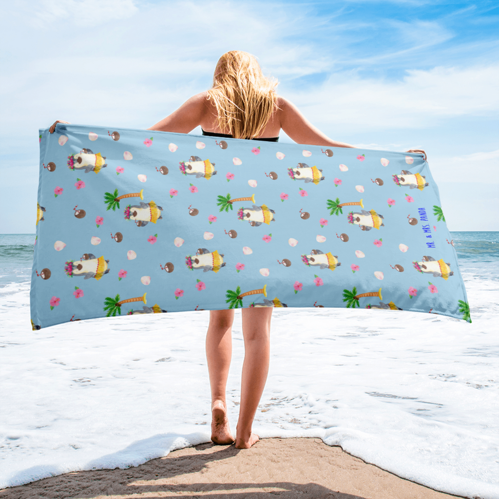 XL Badehandtuch Pinguin Kokosnuss Muster Handtuch, Badetuch, Duschtuch, Strandtuch, Saunatuch, Pinguin, Aloha, Hawaii, Urlaub, Kokosnuss, Pinguine