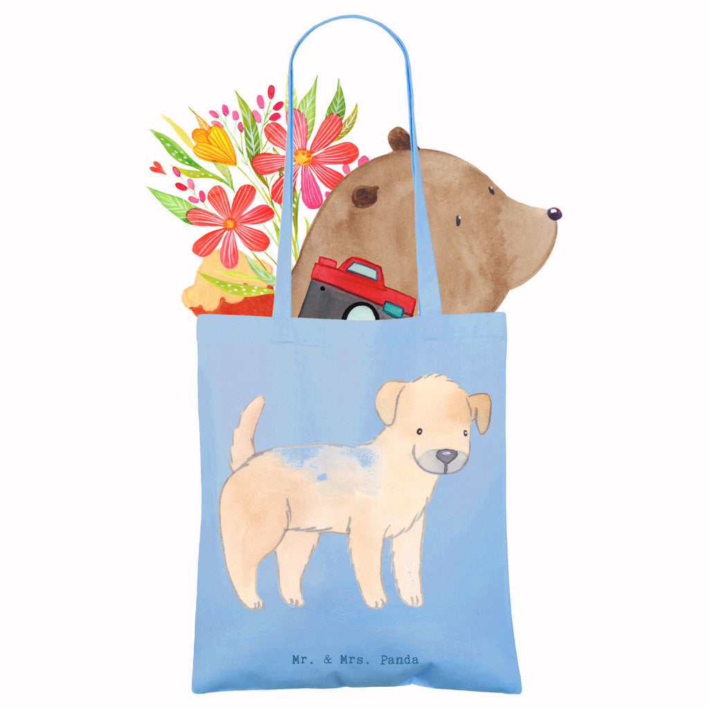 Tragetasche Border Terrier Moment Beuteltasche, Beutel, Einkaufstasche, Jutebeutel, Stoffbeutel, Tasche, Shopper, Umhängetasche, Strandtasche, Schultertasche, Stofftasche, Tragetasche, Badetasche, Jutetasche, Einkaufstüte, Laptoptasche, Hund, Hunderasse, Rassehund, Hundebesitzer, Geschenk, Tierfreund, Schenken, Welpe, Border Terrier