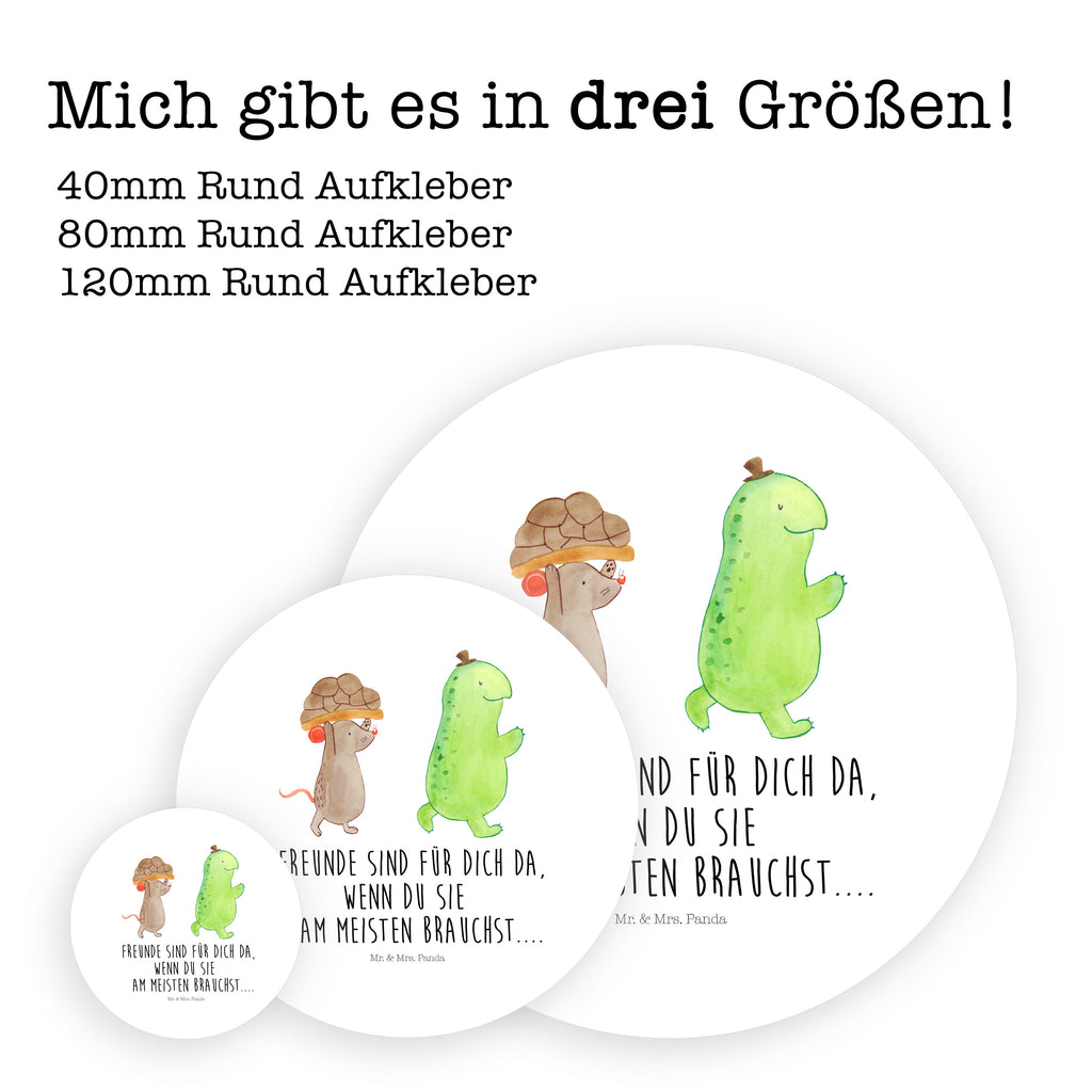 Rund Aufkleber Schildkröte & Maus Sticker, Aufkleber, Etikett, Schildkröte, Maus, Freunde, Freundinnen, beste Freunde, beste Freundinnen