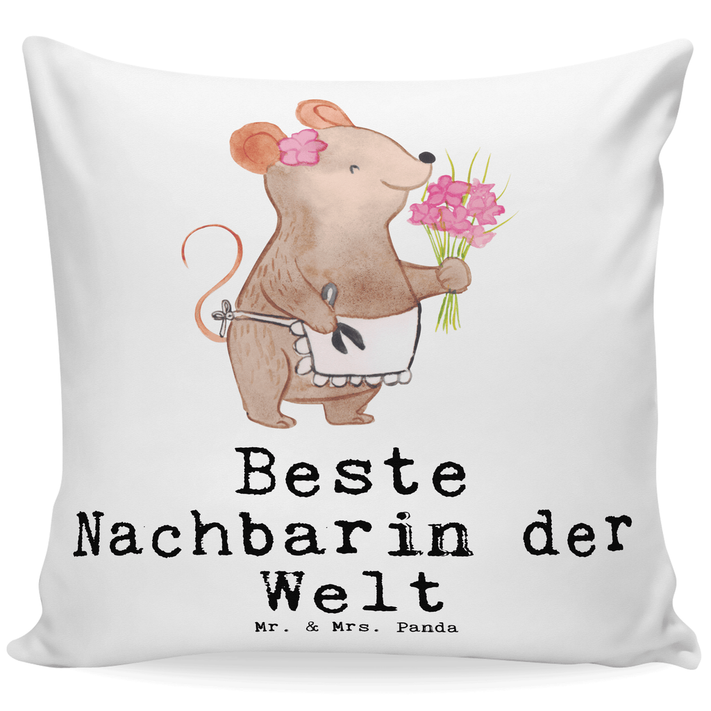 40x40 Kissen Maus Beste Nachbarin der Welt Kissenhülle, Kopfkissen, Sofakissen, Dekokissen, Motivkissen, sofakissen, sitzkissen, Kissen, Kissenbezüge, Kissenbezug 40x40, Kissen 40x40, Kissenhülle 40x40, Zierkissen, Couchkissen, Dekokissen Sofa, Sofakissen 40x40, Dekokissen 40x40, Kopfkissen 40x40, Kissen 40x40 Waschbar, für, Dankeschön, Geschenk, Schenken, Geburtstag, Geburtstagsgeschenk, Geschenkidee, Danke, Bedanken, Mitbringsel, Freude machen, Geschenktipp, Nachbarin, Nachbarn, Nachbarschaft, Freundin, Angrenzer, Anwohnerin, Bewohnerin, Freundschaft