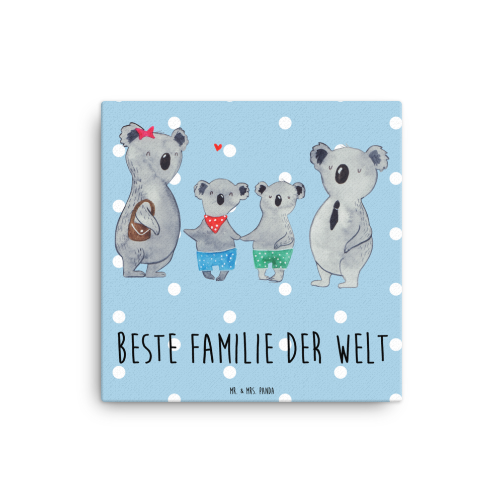 Leinwand Bild Koala Familie zwei Leinwand, Bild, Kunstdruck, Wanddeko, Dekoration, Familie, Vatertag, Muttertag, Bruder, Schwester, Mama, Papa, Oma, Opa, Koala, Koalabär, beste Familie, Familienzeit, Familienleben, Koalafamilie, Lieblingsfamilie