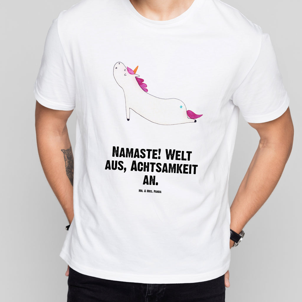 T-Shirt Standard Einhorn Yoga T-Shirt, Shirt, Tshirt, Lustiges T-Shirt, T-Shirt mit Spruch, Party, Junggesellenabschied, Jubiläum, Geburstag, Herrn, Damen, Männer, Frauen, Schlafshirt, Nachthemd, Sprüche, Einhorn, Einhörner, Einhorn Deko, Pegasus, Unicorn, Yoga, Namaste, Achtsamkeit, Entspannung, Joga, Yogamatte, Sport, lustig, witzig, süß