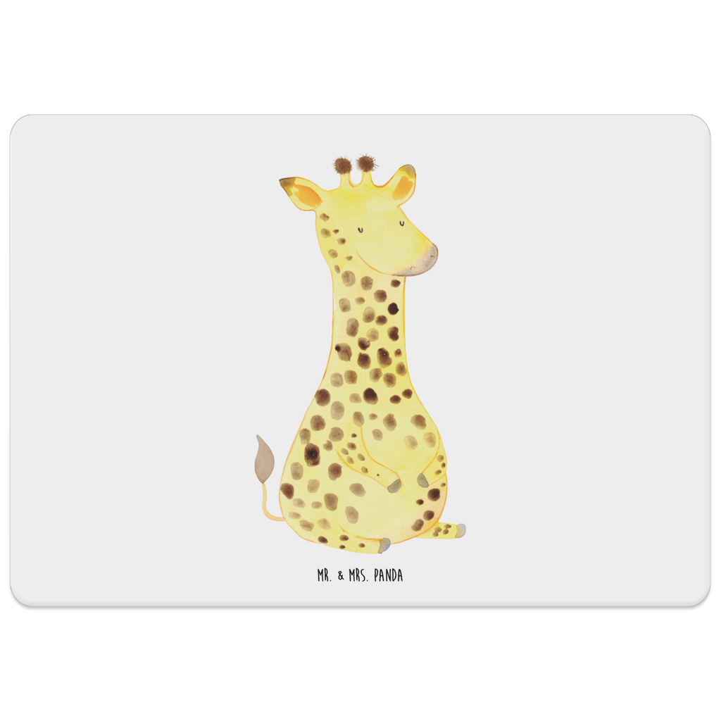 Tischset Giraffe Zufrieden Tischset, Tischuntersetzer, Platzset, Tischsets abwaschbar, Tischunterlage, Afrika, Wildtiere, Giraffe, Zufrieden, Glück, Abenteuer