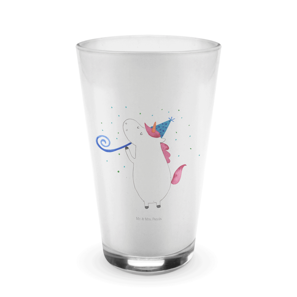 Glas Einhorn Party Cappuccino Glas, Glas, Cappuccino Tasse, Latte Macchiato, Einhorn, Einhörner, Einhorn Deko, Pegasus, Unicorn, Glitzer, Konfetti, Party, Geburtstag, Feier, Fest, Alkohol, Disco, Club