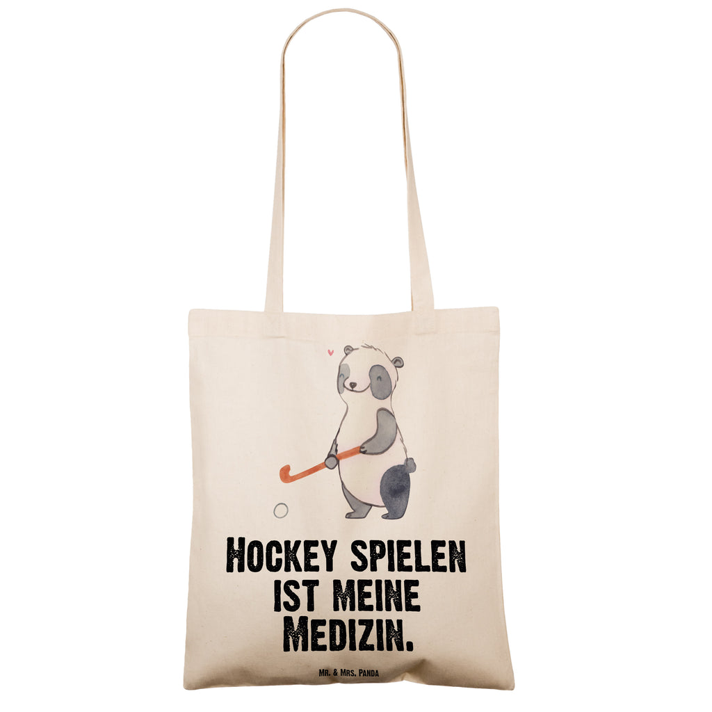 Tragetasche Panda Hockey spielen Medizin Beuteltasche, Beutel, Einkaufstasche, Jutebeutel, Stoffbeutel, Tasche, Shopper, Umhängetasche, Strandtasche, Schultertasche, Stofftasche, Tragetasche, Badetasche, Jutetasche, Einkaufstüte, Laptoptasche, Geschenk, Sport, Sportart, Hobby, Schenken, Danke, Dankeschön, Auszeichnung, Gewinn, Sportler, Hockey spielen, Feldhockey, Hockeyschläger, Hockey Verein