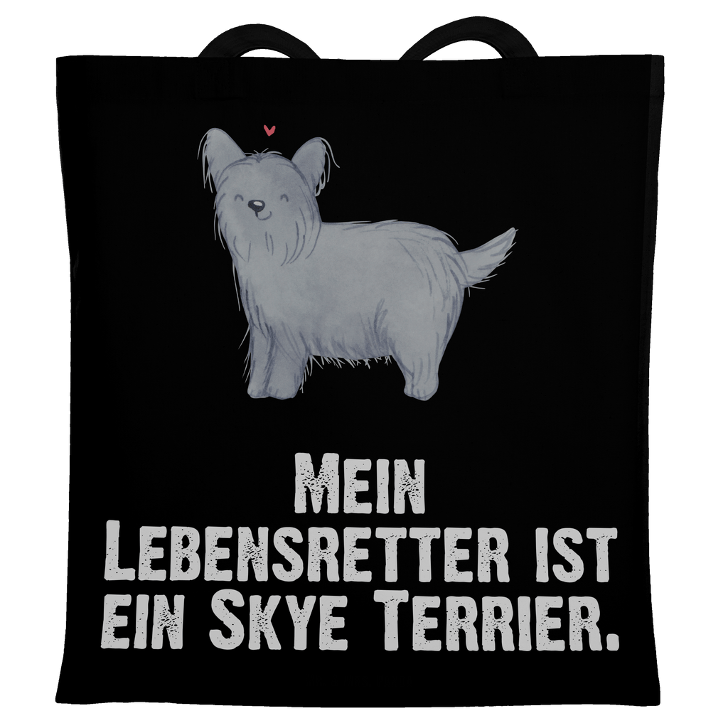 Tragetasche Skye Terrier Lebensretter Beuteltasche, Beutel, Einkaufstasche, Jutebeutel, Stoffbeutel, Tasche, Shopper, Umhängetasche, Strandtasche, Schultertasche, Stofftasche, Tragetasche, Badetasche, Jutetasche, Einkaufstüte, Laptoptasche, Hund, Hunderasse, Rassehund, Hundebesitzer, Geschenk, Tierfreund, Schenken, Welpe, Skye Terrier, Terrier