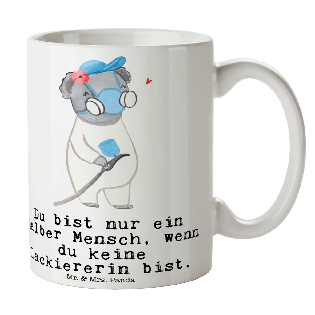 Tasse Lackiererin mit Herz Tasse, Kaffeetasse, Teetasse, Becher, Kaffeebecher, Teebecher, Keramiktasse, Porzellantasse, Büro Tasse, Geschenk Tasse, Tasse Sprüche, Tasse Motive, Kaffeetassen, Tasse bedrucken, Designer Tasse, Cappuccino Tassen, Schöne Teetassen, Beruf, Ausbildung, Jubiläum, Abschied, Rente, Kollege, Kollegin, Geschenk, Schenken, Arbeitskollege, Mitarbeiter, Firma, Danke, Dankeschön, Lackiererin, Lackierermeisterin, Werkstatt Lackiererin, Gesellenprüfung