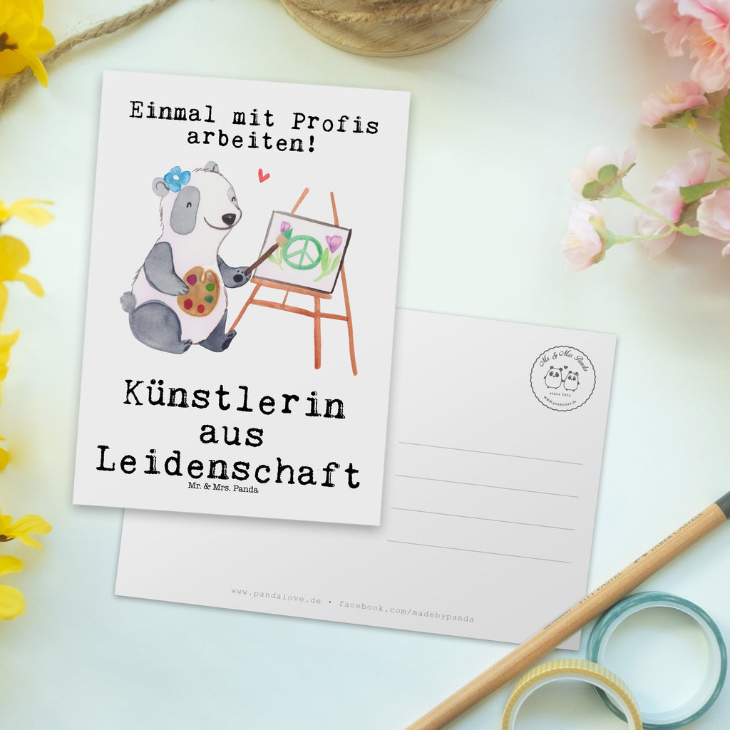 Postkarte Künstlerin aus Leidenschaft Postkarte, Karte, Geschenkkarte, Grußkarte, Einladung, Ansichtskarte, Geburtstagskarte, Einladungskarte, Dankeskarte, Ansichtskarten, Einladung Geburtstag, Einladungskarten Geburtstag, Beruf, Ausbildung, Jubiläum, Abschied, Rente, Kollege, Kollegin, Geschenk, Schenken, Arbeitskollege, Mitarbeiter, Firma, Danke, Dankeschön, Künstlerin, Malerin, Kunstmalerin, Galerie Eröffnung, Kunstschule