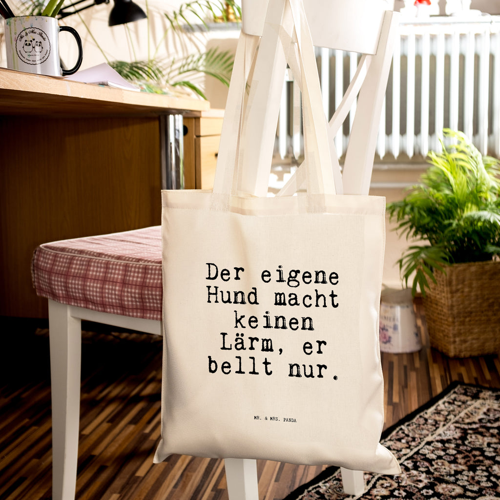 Tragetasche Der eigene Hund macht... Beuteltasche, Beutel, Einkaufstasche, Jutebeutel, Stoffbeutel, Tasche, Shopper, Umhängetasche, Strandtasche, Schultertasche, Stofftasche, Tragetasche, Badetasche, Jutetasche, Einkaufstüte, Laptoptasche, Spruch, Sprüche, lustige Sprüche, Weisheiten, Zitate, Spruch Geschenke, Spruch Sprüche Weisheiten Zitate Lustig Weisheit Worte