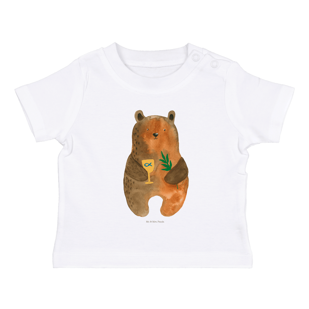 Organic Baby Shirt Bär Konfirmation Baby T-Shirt, Jungen Baby T-Shirt, Mädchen Baby T-Shirt, Shirt, Bär, Teddy, Teddybär, Konfirmation, Kirche, evangelisch, Gottesdienst