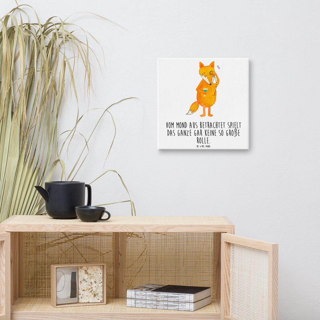 Leinwand Bild Fuchs Lord Leinwand, Bild, Kunstdruck, Wanddeko, Dekoration, Fuchs, Füchse, tröstende Worte, Spruch lustig, Liebeskummer Geschenk, Motivation Spruch, Problemlösung