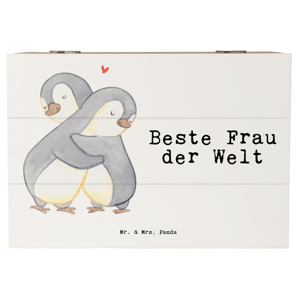 Holzkiste Pinguin Beste Frau der Welt Holzkiste, Kiste, Schatzkiste, Truhe, Schatulle, XXL, Erinnerungsbox, Erinnerungskiste, Dekokiste, Aufbewahrungsbox, Geschenkbox, Geschenkdose, für, Dankeschön, Geschenk, Schenken, Geburtstag, Geburtstagsgeschenk, Geschenkidee, Danke, Bedanken, Mitbringsel, Freude machen, Geschenktipp, Beste, Frau, Ehefrau, Partnerin, Freundin, Traumfrau, Liebling, Ehepartner, Ehe, Gattin, Lebensgefährtin, Braut, Kleinigkeit