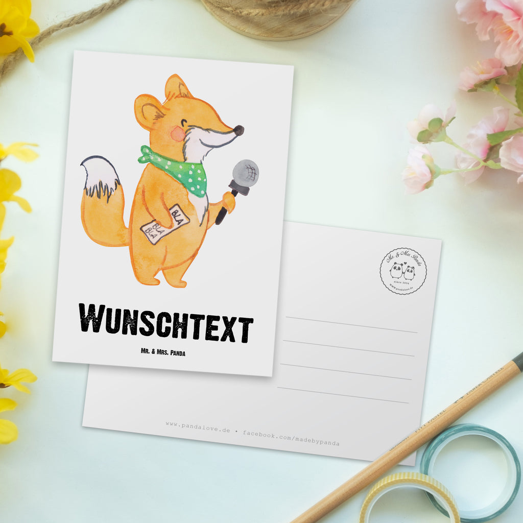 Personalisierte Postkarte Journalist mit Herz Postkarte mit Namen, Postkarte bedrucken, Postkarte mit Wunschtext, Postkarte personalisierbar, Geschenkkarte mit Namen, Grußkarte mit Namen, Karte mit Namen, Einladung mit Namen, Ansichtskarte mit Namen, Geschenkkarte mit Wunschtext, Grußkarte mit Wunschtext, Karte mit Wunschtext, Einladung mit Wunschtext, Ansichtskarte mit Wunschtext, Beruf, Ausbildung, Jubiläum, Abschied, Rente, Kollege, Kollegin, Geschenk, Schenken, Arbeitskollege, Mitarbeiter, Firma, Danke, Dankeschön, Journalist, Reporter, Redakteur, Pressebüro, Studium