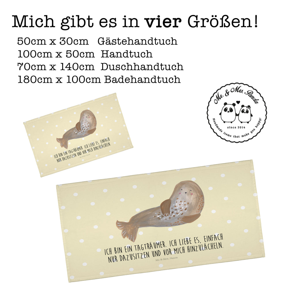 Handtuch Robbe Lachen Gästetuch, Reisehandtuch, Sport Handtuch, Frottier, Kinder Handtuch, Tiermotive, Gute Laune, lustige Sprüche, Tiere, Robbe, Robben, Seehund, Strand, Meerestier, Ostsee, Nordsee