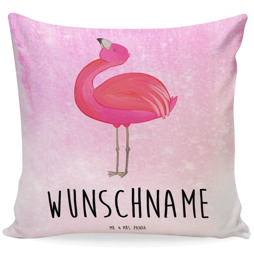 Personalisiertes Kissen Flamingo stolz Kissen, personalisiert, Name, Wunschname, bedrucken, Kopfkissen, Flamingo, stolz, Freude, Selbstliebe, Selbstakzeptanz, Freundin, beste Freundin, Tochter, Mama, Schwester