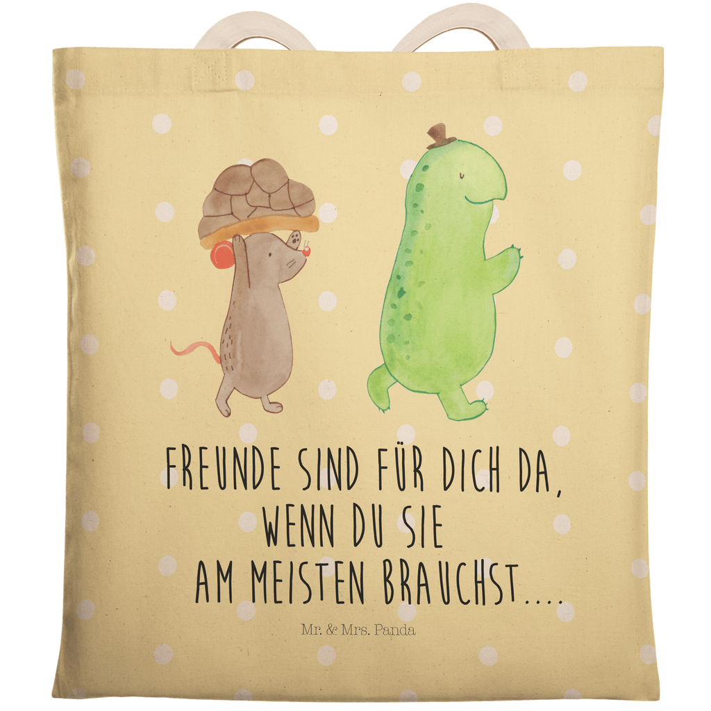 Einkaufstasche Schildkröte Maus Tragetasche, Tasche, Beutel, Stofftasche, Baumwolltasche, Umhängetasche, Shopper, Einkaufstasche, Beuteltasche, Schildkröte, Maus, Freunde, Freundinnen, beste Freunde, beste Freundinnen