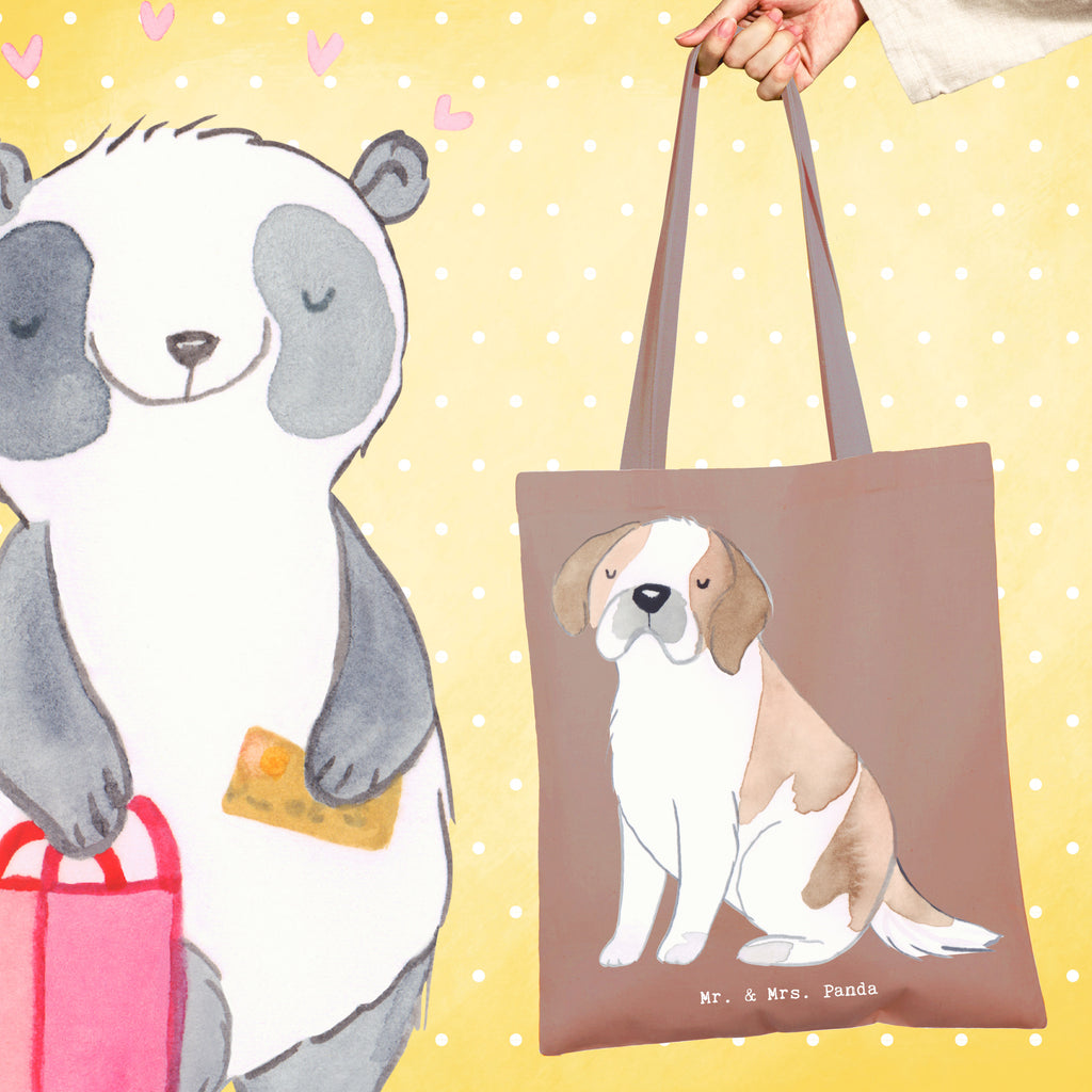 Tragetasche Saint Bernard Moment Beuteltasche, Beutel, Einkaufstasche, Jutebeutel, Stoffbeutel, Tasche, Shopper, Umhängetasche, Strandtasche, Schultertasche, Stofftasche, Tragetasche, Badetasche, Jutetasche, Einkaufstüte, Laptoptasche, Hund, Hunderasse, Rassehund, Hundebesitzer, Geschenk, Tierfreund, Schenken, Welpe, St. Bernhardshund, Chien du Saint-Bernard, Saint Bernard Dog, Perro San Bernardo, Saint Bernard