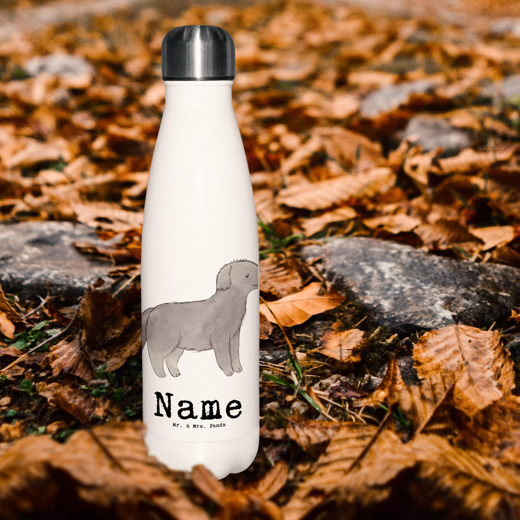 Personalisierte Thermosflasche Neufundländer Lebensretter Personalisierte Isolierflasche, Personalisierte Thermoflasche, Personalisierte Trinkflasche, Trinkflasche Mit Namen, Wunschname, Bedrucken, Namensflasche, Hund, Hunderasse, Rassehund, Hundebesitzer, Geschenk, Tierfreund, Schenken, Welpe, Neufundländer, Newfoundland