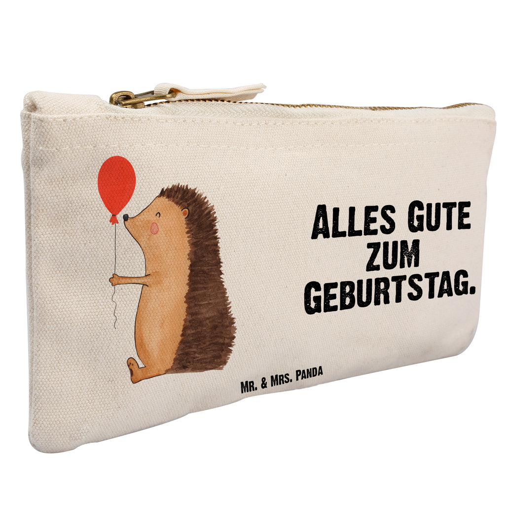 Schminktasche Igel mit Luftballon Schminktasche, Kosmetiktasche, Kosmetikbeutel, Stiftemäppchen, Etui, Federmappe, Makeup, XXL, Schminketui, Kosmetiketui, Schlamperetui, Tiermotive, Gute Laune, lustige Sprüche, Tiere, Igel, Geburtstag, Herzlichen Glückwunsch, Glückwunsch, Geburtstagskind, Ballon, Happy Birthday