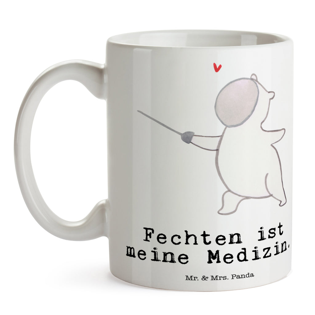 Tasse Panda Fechten Tasse, Kaffeetasse, Teetasse, Becher, Kaffeebecher, Teebecher, Keramiktasse, Porzellantasse, Büro Tasse, Geschenk Tasse, Tasse Sprüche, Tasse Motive, Kaffeetassen, Tasse bedrucken, Designer Tasse, Cappuccino Tassen, Schöne Teetassen, Geschenk, Sport, Sportart, Hobby, Schenken, Danke, Dankeschön, Auszeichnung, Gewinn, Sportler, Fechten, Fechter Bund, Fecht Verein, Fecht Club