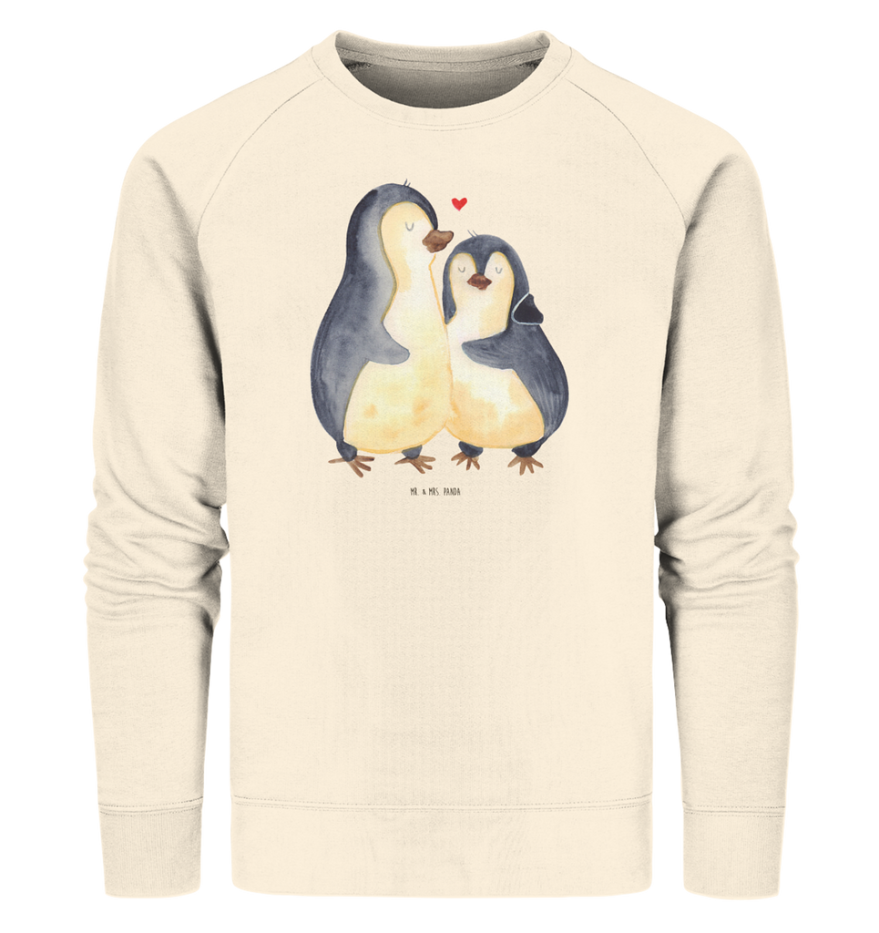 Organic Pullover Pinguin umarmend Pullover, Pullover Männer, Pullover Frauen, Sweatshirt, Sweatshirt Männer, Sweatshirt Frauen, Unisex, Pinguin, Liebe, Liebespaar, Liebesbeweis, Liebesgeschenk, Verlobung, Jahrestag, Hochzeitstag, Hochzeit, Hochzeitsgeschenk